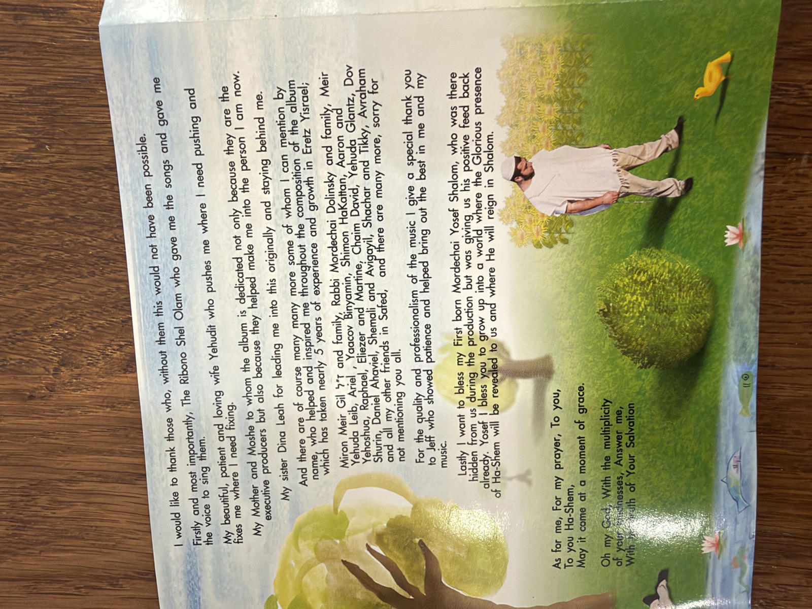 The liner notes: a letter of thanks
